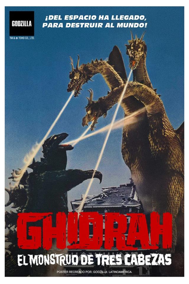 Godzilla contra Ghidorah, el dragón de tres cabezas
